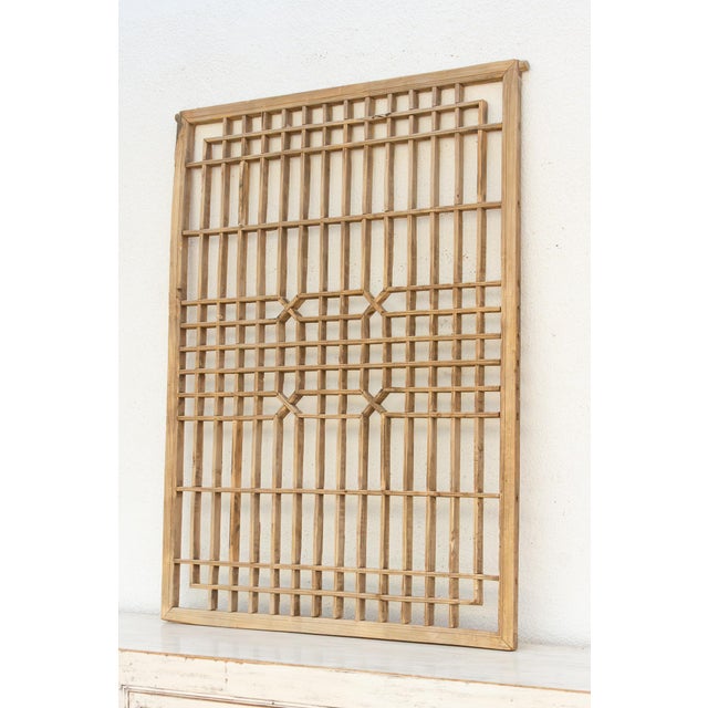 Early 20th Century Geometric Lattice Window For Sale In Los Angeles - Image 6 of 8
