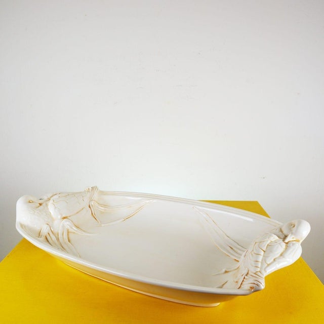Large Vintage Italian Ceramic Centerpiece For Sale - Image 9 of 9