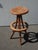 Industrial Antique Industrial Adjustable Swivel Oak Drafting Stool Barstool 1of3 ~ # 2 For Sale - Image 3 of 17