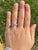 The Sarlat: Aquamarine Engagement Ring with Natural Diamonds in Platinum For Sale - Image 10 of 11