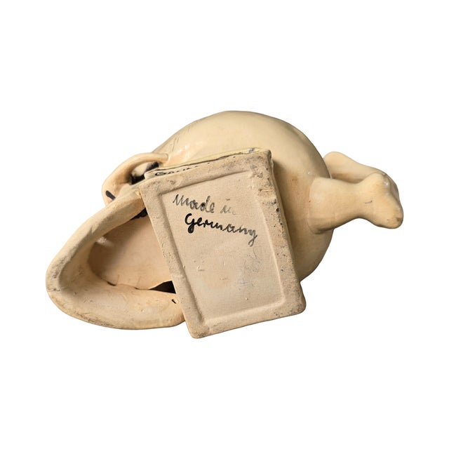 Alabaster Early 20th Century Porcelain Skull Stein For Sale - Image 8 of 8