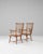 Mid 20th Century 20th Century French Wooden Lounge Chairs With Upholstered Seats - A Pair For Sale - Image 5 of 18