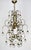 Large Italian Hollywood Regency Brass and Glass Drop Chandelier, 1970 For Sale - Image 6 of 11