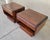 A fine pair of Scandinavian Modern rosewood nightstands by Westnofa. Made in Norway circa. 1960's. Exceptional original...