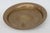 Art Deco Brass Decorative Small Plate Trinket Tray Dish With Engraved Floral Design 5096b For Sale - Image 3 of 14