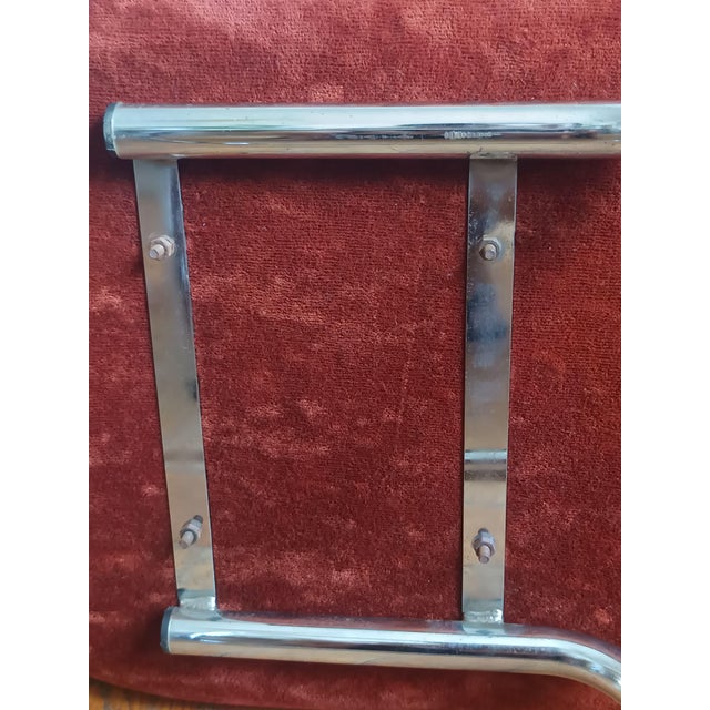 Vintage Velvet and Chrome Chairs by Gastone Rinaldi, 1970, Set of 2 For Sale - Image 6 of 16