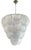Diamante Transparent Petals Murano Glass Chandelier by Simoeng For Sale