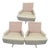 3 Barbara Barry "Scoop" Lounge Chairs for HBF-Blend of MCM Inspiration & Contemporary Refinement For Sale