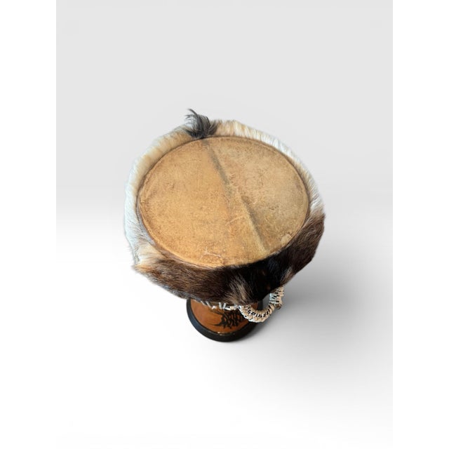 African Professional West African Djembe Hand Carved Baobab Tree Drum With Case For Sale - Image 3 of 7