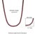 Art Nouveau Natural Ruby Pave Set String Tennis Necklace in Silver- Mom Gift For Sale - Image 10 of 12