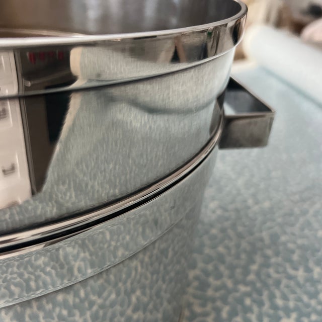 2000 - 2009 St. James Modernist Silver Plate Champagne Wine Cooler For Sale - Image 5 of 7