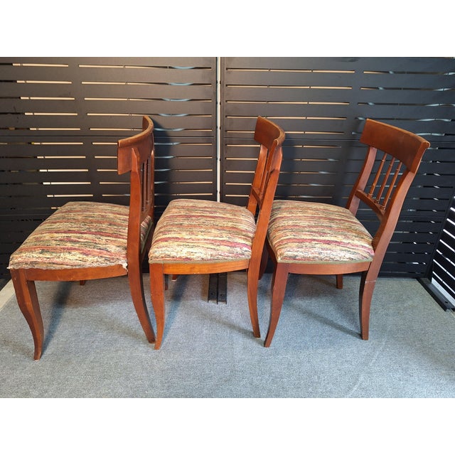 Wood Late 20th Century Set of 6 Richard Plummer Solid Cherry Dining Chairs For Sale - Image 7 of 12
