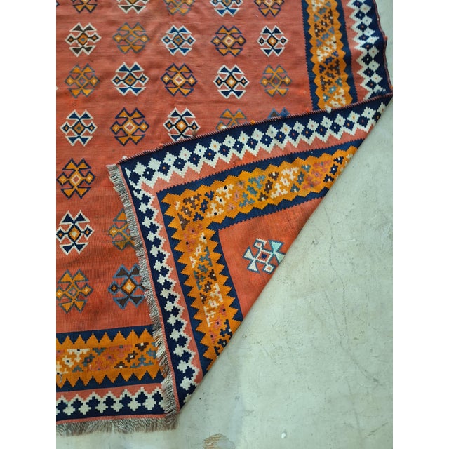 Mid 20th Century Turkish Flat Weave Killim For Sale - Image 4 of 6