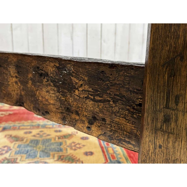 Antique English Monastery Table in Oak, 1800s For Sale - Image 12 of 18