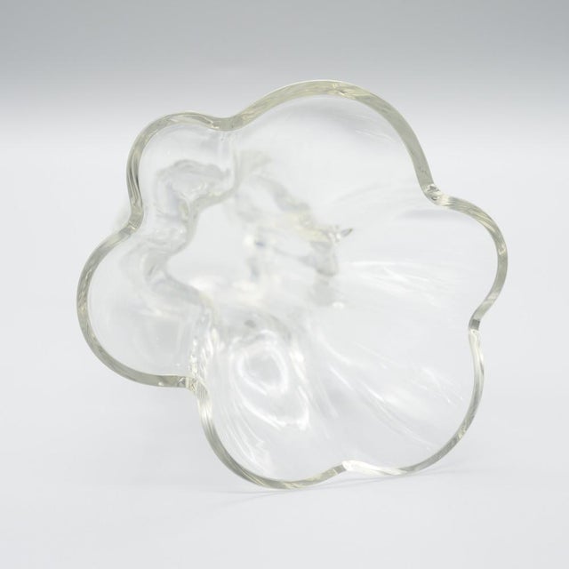 Glass Vintage Sculptural Glass Vase by Tapio Wirkkala for Rosenthal, Germany, 1960s For Sale - Image 7 of 11