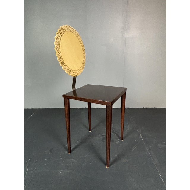 Brown Italian Sculptural Tatlim Side Chair by Marco Mencacci for Sawaya & Moroni, 1990s For Sale - Image 8 of 18