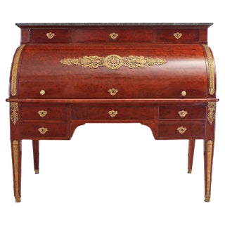 French Empire Mahogany Office Writing Table, 1810 For Sale