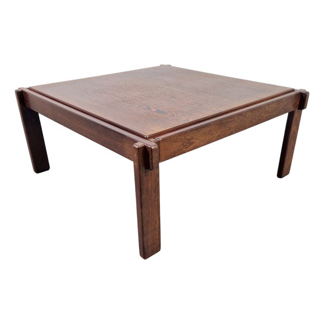 Vintage Minimalist Coffee Table from Wenge, 1970s For Sale