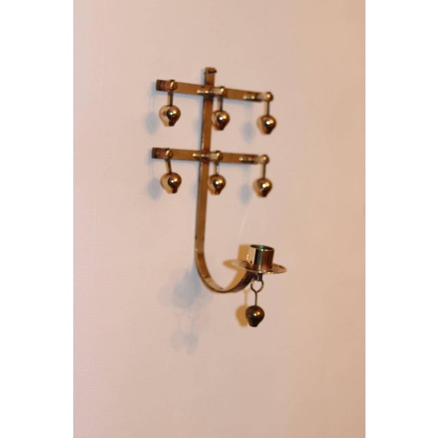 Mid-Century Modern Mid-Century Swedish Brass Sconces by Kee Mora, Set of 2 For Sale - Image 3 of 11