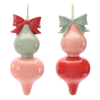 Resin Finial Ornaments (Set of 4) For Sale