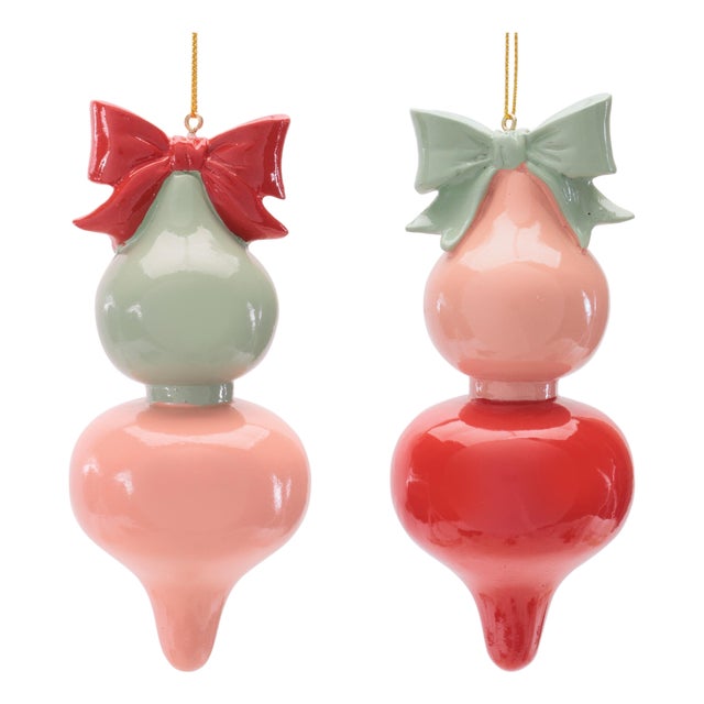 Resin Finial Ornaments (Set of 4) For Sale