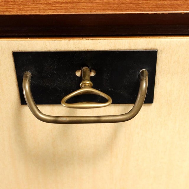 White Vintage Sideboard in Wood, 1960s For Sale - Image 8 of 12