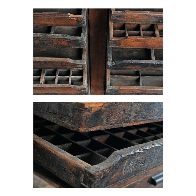 Wooden Opticians Dresser, 1940s For Sale - Image 4 of 7