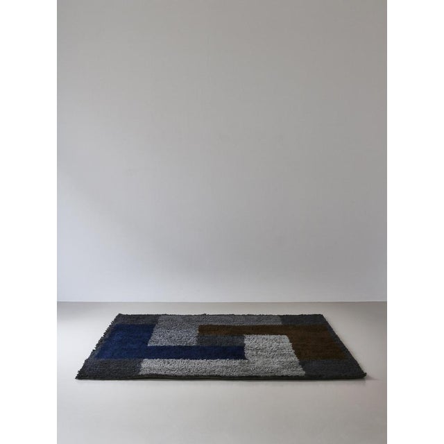 Scandinavian Modern Handmade Rug bz Unika-Væv & Ross Littell, Denmark, 1960s For Sale - Image 4 of 12