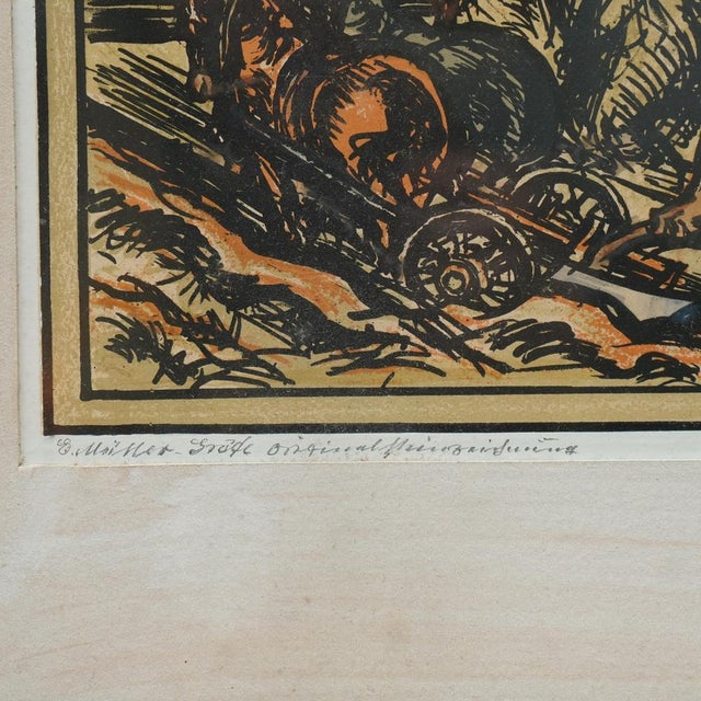 Ernst Müller-Gräfe, Horses, Ink & Gouache on Paper, 1920s-1940s For Sale - Image 6 of 7