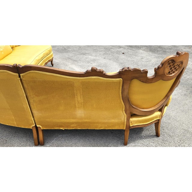 Vintage French Marie Antoinette Sectional Sofa For Sale - Image 11 of 18