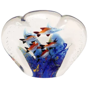 Vintage Murano Glass Aquarium Paperweight