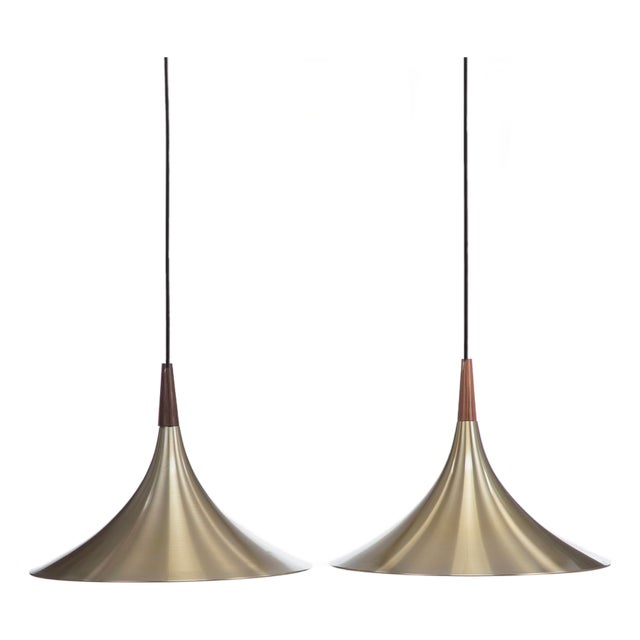 Funnel Shaped Pendants, 1970s, Set of 2 For Sale