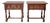 Mid-Century Spanish Wood Bedside Tables with Paneled Drawers, 1960, Set of 2 For Sale