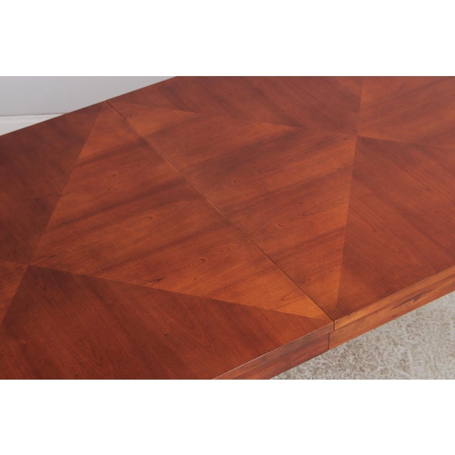 Ethan Allen Medallion Collection Cherry Dining Room Table For Sale - Image 13 of 17