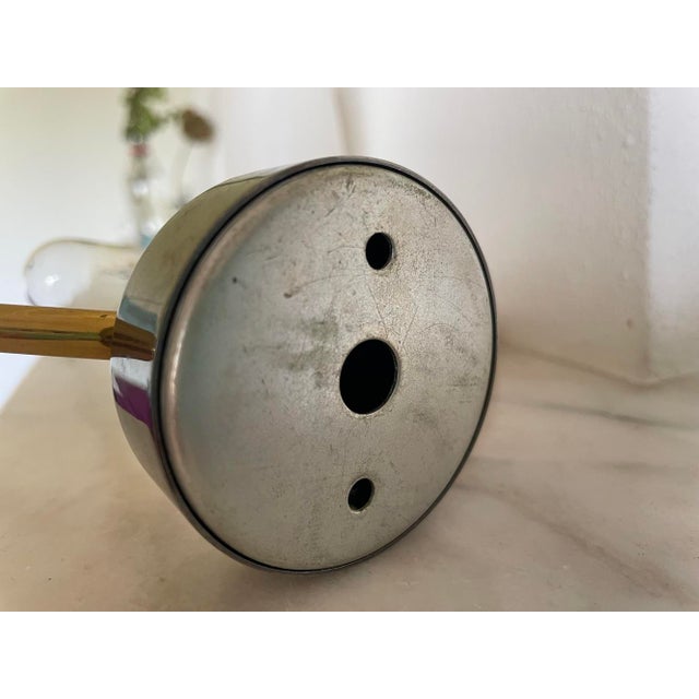 Vintage White Opaline Glass Wall Sconce, 1990s For Sale - Image 10 of 12