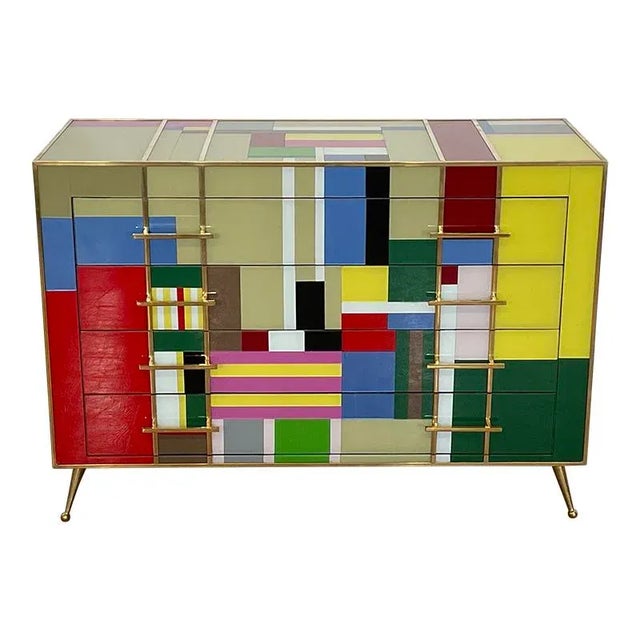 Four Drawers in Multicolor, 1980s For Sale - Image 9 of 9