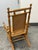 Antique Victorian Wood + Leather Rocking Chair For Sale - Image 11 of 12