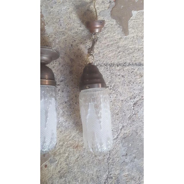 Boho Chic Art Deco Ceiling Lamps, 1920s, Set of 4 For Sale - Image 3 of 18