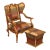 Century Furniture Louis XV Provincial Style Arm Chair and Ottoman For Sale