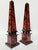Vintage Obelisks With Faux Shell Veneer - A Pair For Sale - Image 4 of 12