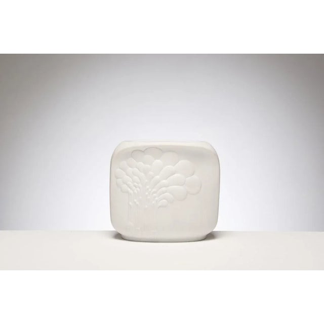 Biscuit Porcelain Vase from AK Kayser, 1960s For Sale - Image 6 of 6