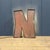 Large old zinc facade letter N originating from a building in San Francisco, circa 1920-1930. These letters hung slightly...