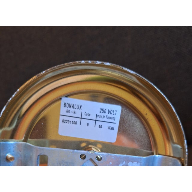 Goldenrod Vintage German Wall Lamps from Bonalux, 1990s, Set of 2 For Sale - Image 8 of 9