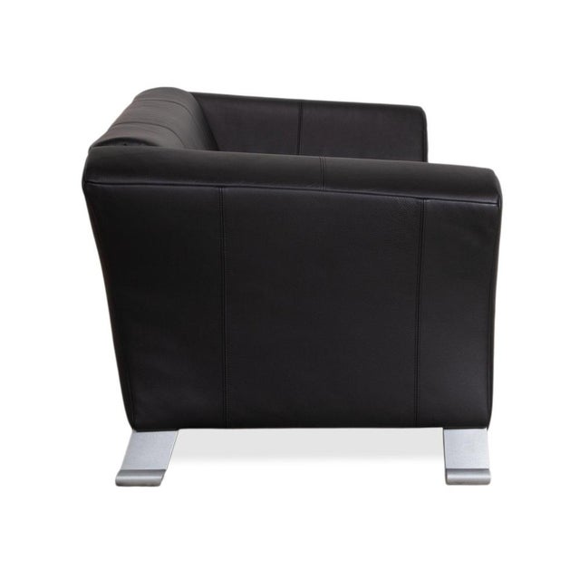 Leather and Metal 322 Two-Seater Sofa from Rolf Benz For Sale - Image 10 of 13
