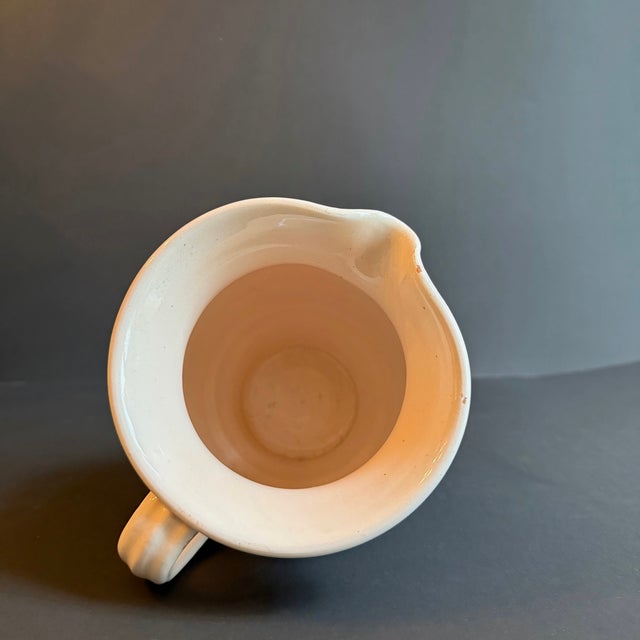 1970s 1970s Ceramic Pitcher With Heart Detailing For Sale - Image 5 of 6