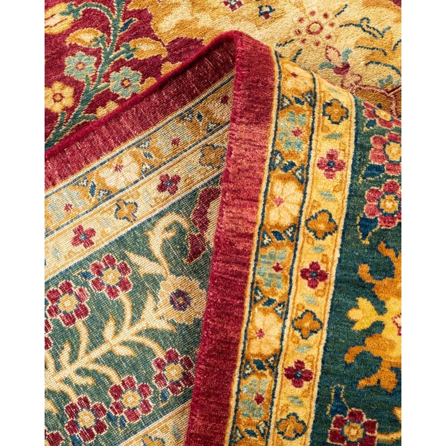 Mogul, One-of-a-Kind Hand-Knotted Area Rug - Red, 6' 3" x 9' 1" For Sale In New York - Image 6 of 8