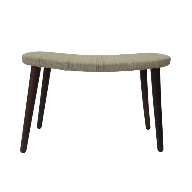 Wood Vintage Randers Møbelfabrik Chair and Ottoman For Sale - Image 7 of 7