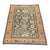 1980s Vintage Sultanabad Style | Floral Design in Green-Blue and Beige | 7x10 For Sale - Image 5 of 5