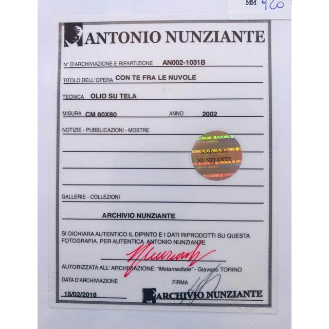 with You in the Clouds, Antonio Nunziante (Naples 1956) Created in 2002, this work belongs to the period of full artistic...