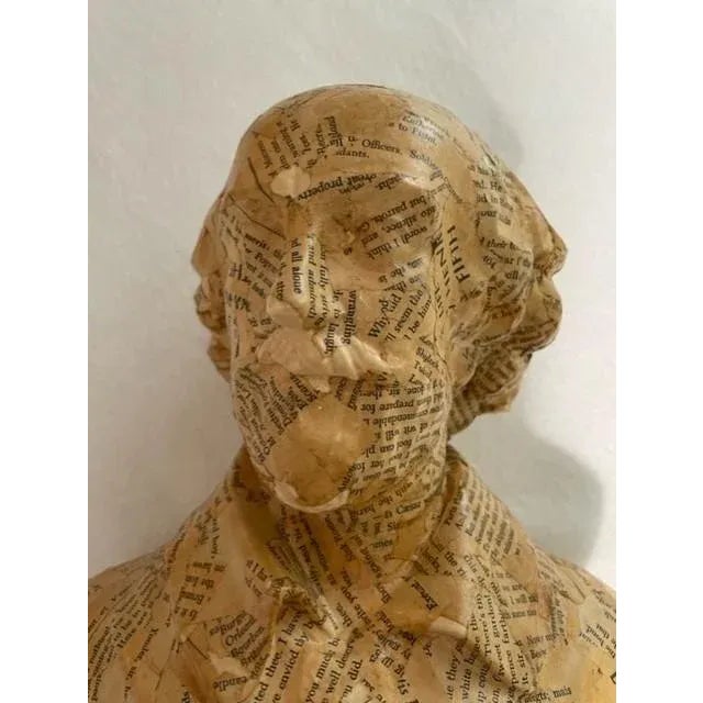 Early 1990's Boho Chic Bust of Shakespeare For Sale - Image 4 of 7